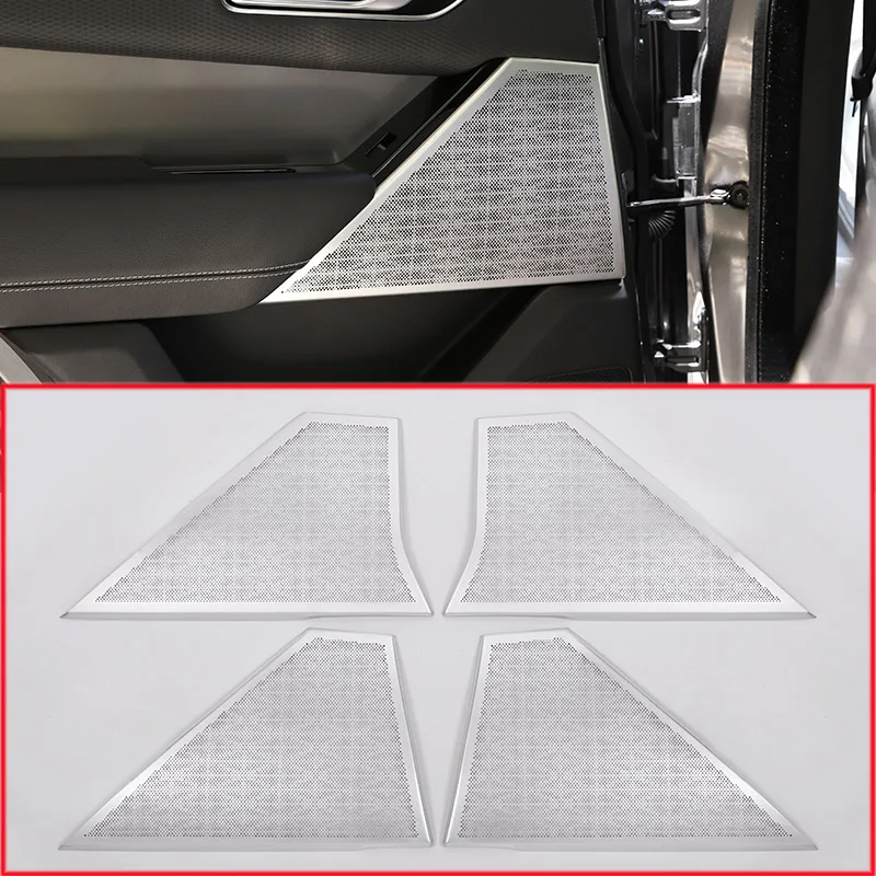 4 шт. накладки на Автомобильные колонки из алюминиевого сплава для Land Rover Range Velar 2017