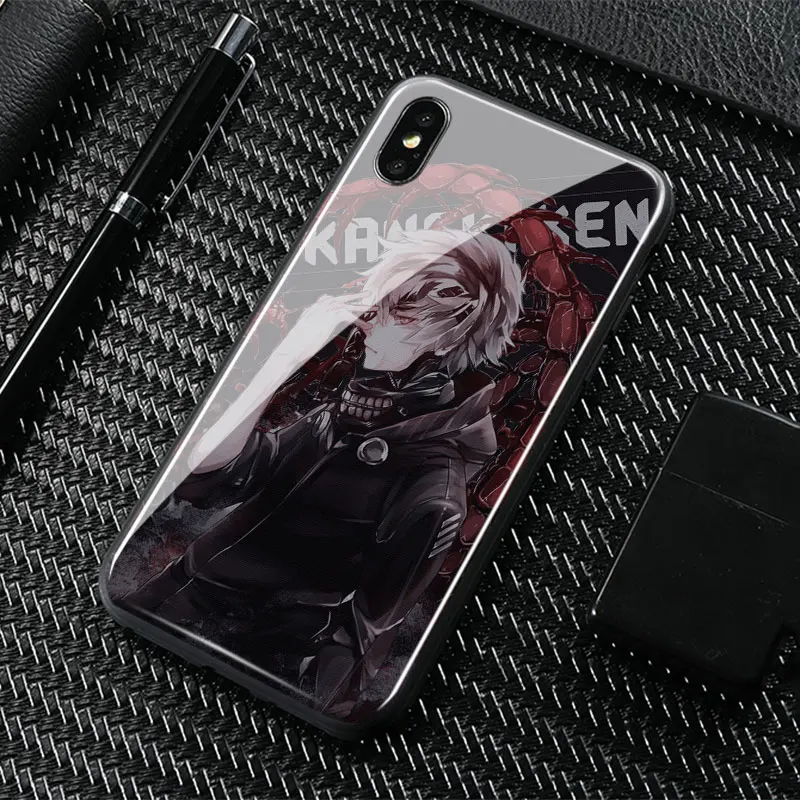 Ken Kaneki Tokyo Ghoul RE мягкий силиконовый стеклянный чехол для телефона iPhone SE 6 6s 7 8 Plus X XR XS