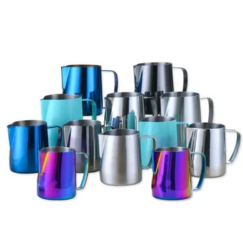 

Pitcher Stainless Steel Coffee Pitcher, Barista gear Latte Art, Coffee Milk Frothing coffee Jug 350ml 600ml 20 different types