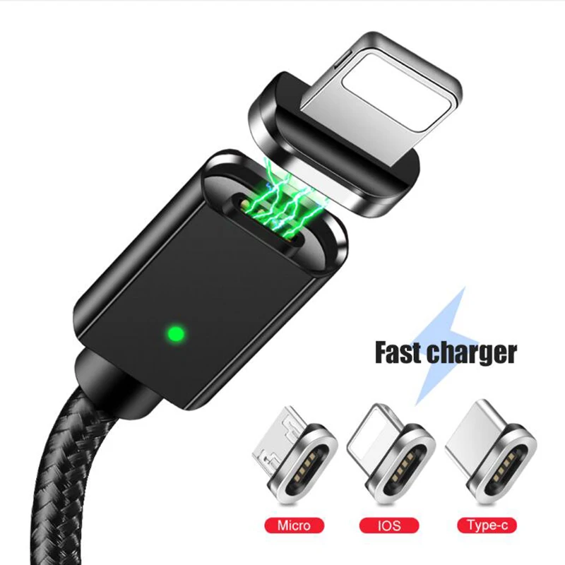 

KSTUCNE Magnetic USB Cable For iPhone Xs Max Xr X 8 7 6 6s Plus 5 5s se iPad Fast Charge Data Charging Cable Magnet Charger Cord