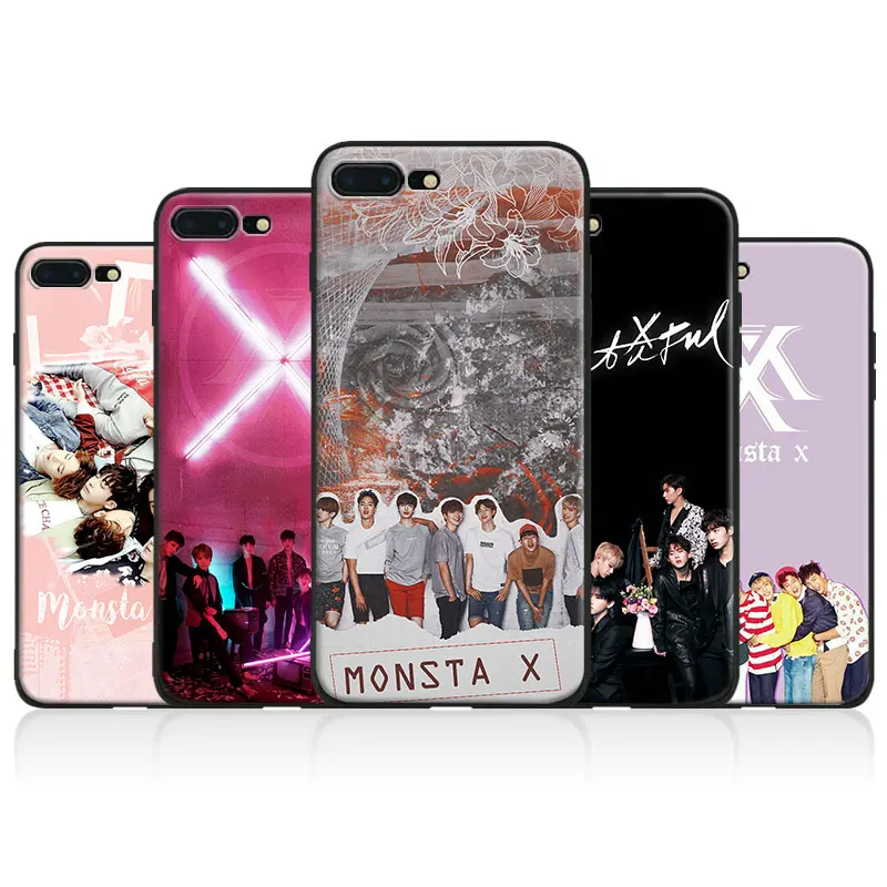 

Monsta X Kpop fashion Tpu Soft Silicone Phone Case Cover Shell For Apple iPhone 5 5s Se 6 6s 7 8 Plus X XR XS MAX