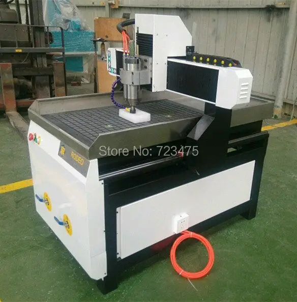 Мини 3d cnc маршрутизатор 6090 с 2.2KW шпиндель Mach3 watar бак стол для