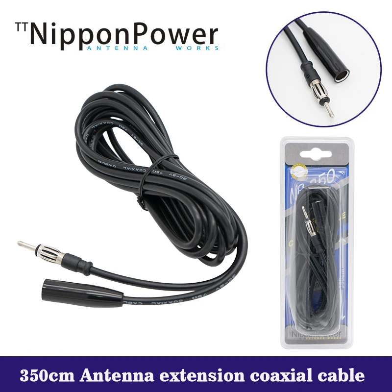 Auto Car 3.5 m Radio Antenna Estensione Cavo Coassiale Del Veicolo AM FM Antena Adattatore Antenna Antenna Universale Spina di Connessione Refit