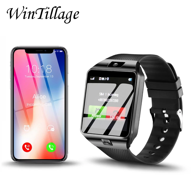 WinTillage Smart Watch Smartwatch DZ09 TF SIM Camera