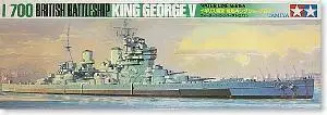 Tamiya 77525 1/700 King George V Британский батарейный корабль Ver. Сборная модель шкала