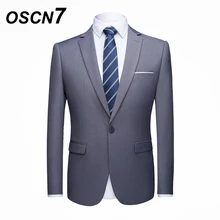 OSCN7 Leisure Solid Suit Men Plus Size Casual Business Wedding Suits Men 2PCS Casual Slim Fit Costume Homme 923 OSCN7 Leisure Solid Suit Men Plus Size Casual Business Wedding Suits Men 2PCS Casual Slim Fit Costume Homme 923