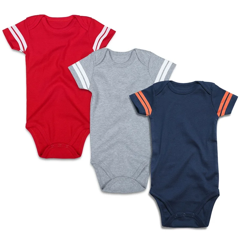 Newborn Baby Unisex Football Rompers-4