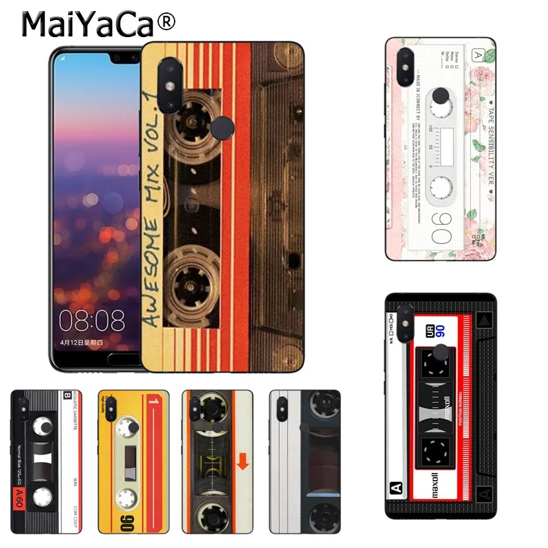 

MaiYaCa vintage Magnetic tape Cassette audio tape phone Case for xiaomi mi 8 se 6 note2 note3 redmi 5 plus note4 5 Cover