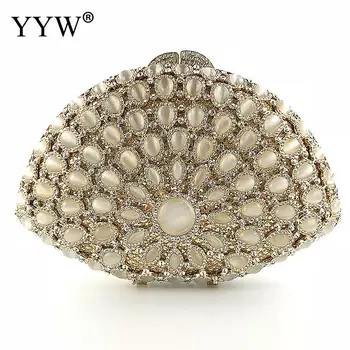 

Evening party bags Clutch bags Wedding Diamond Woman Bag Rhinestone Crystal Handbag Package Phone Pocket Purse design fashion