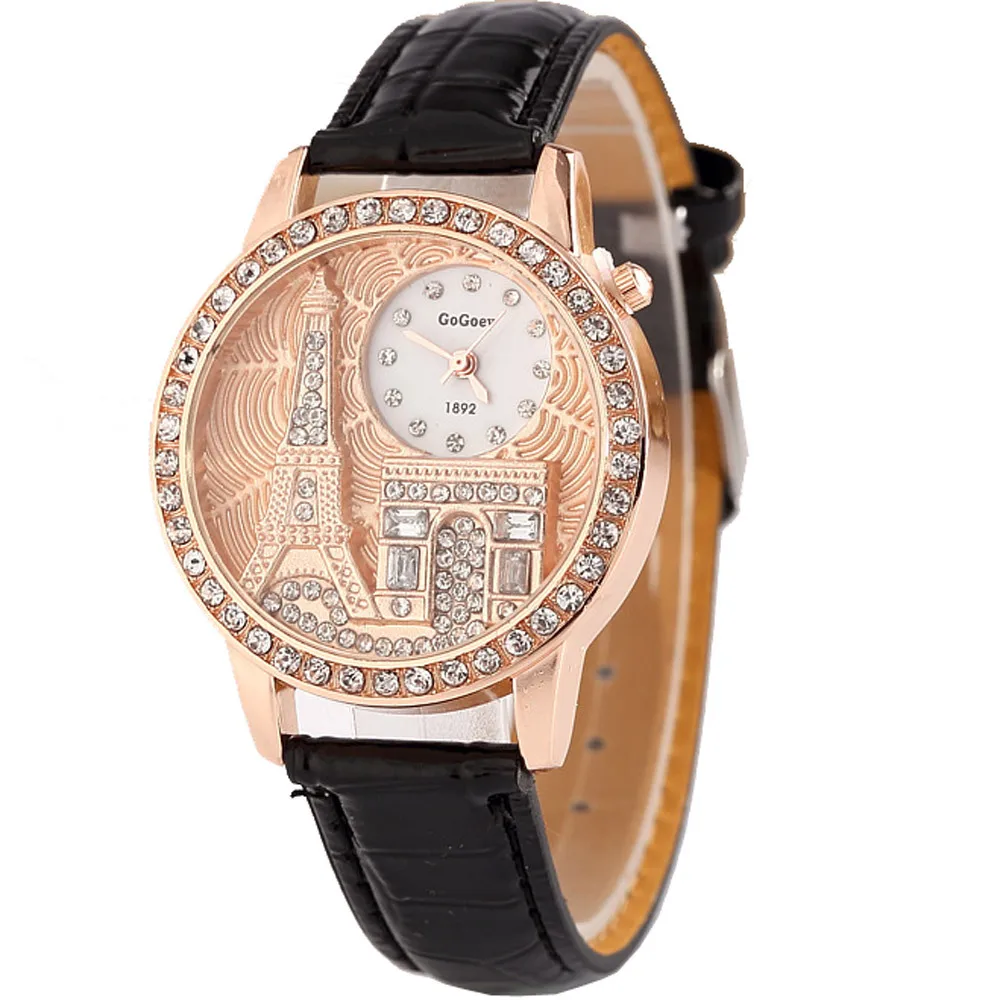 

New embossed Eiffel Tower Beauty Watch Fashion Ladies Watch women Quartz watch