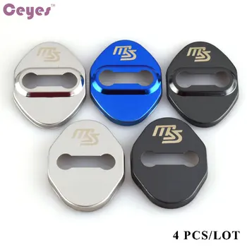 

Ceyes Excellent Auto Car Styling Door Lock Cover Car Emblems JDM Case For Mazda MS 2 3 5 6 CX-5 CX-9 Stainless Steel Car-Styling
