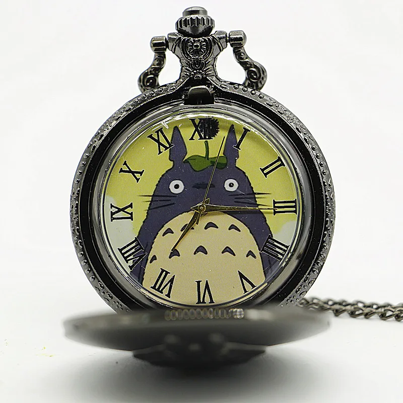 2017-New-Cartoon-Neighbor-Totoro-Pocket-Watch-Men-Women-Gift-with-Necklace-Chain-Skull-Watches-Jewelry