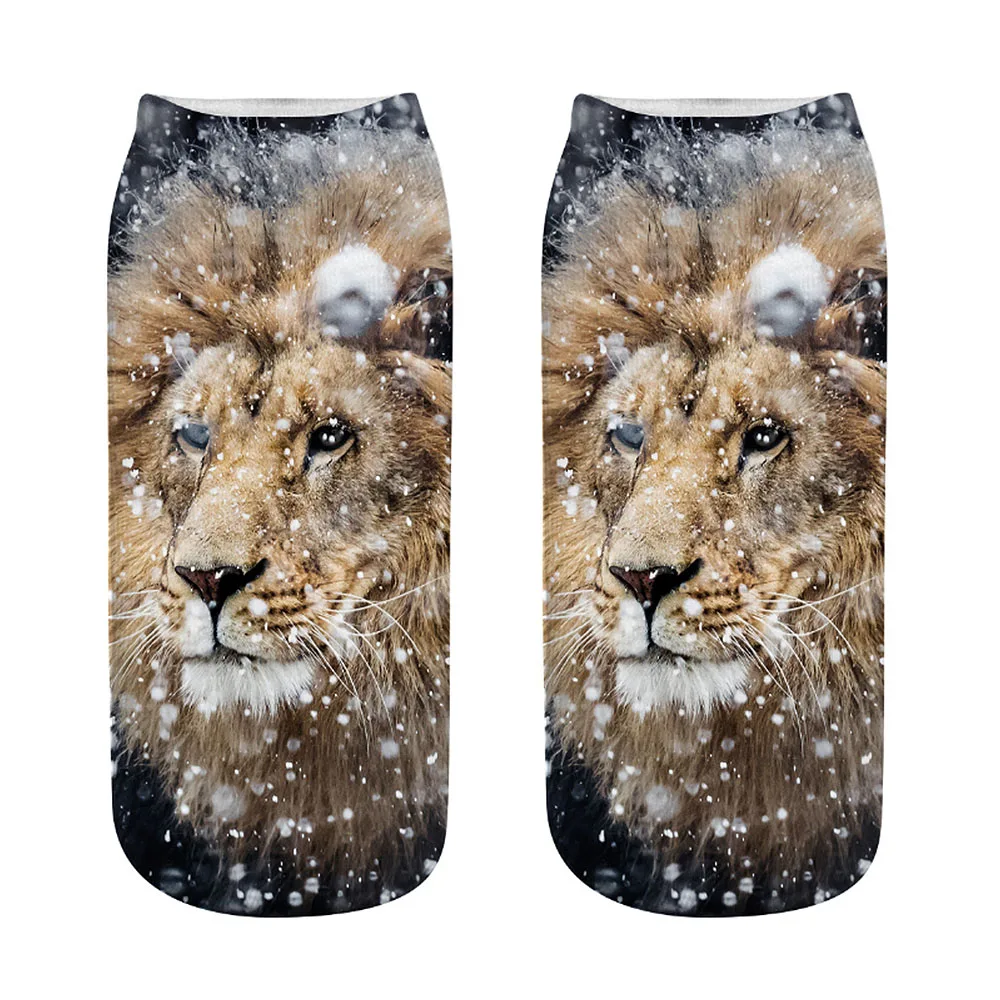 

Fashion Autumn Winter Lovely Cat Tiger Cartoon 3d Printing Sock Woman Funny Kawaii Stretch Socks Calcetines Women Men funny Sock