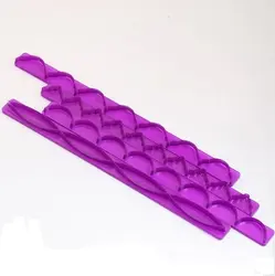 Бесплатная доставка Фондант торт формы для выпечки DIY кружевное платье с цветочным рисунком литья инструмент Die Фиолетовая лента волна