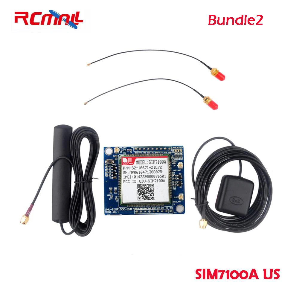 RCmall SIM7100E/SIM7100A 4G макетная плата для Arduino Raspberry Pi 5-18 в Android Linux Windows FZ2846-EU FZ2846-US