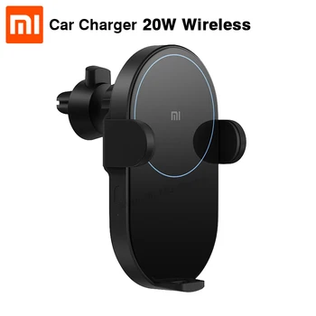 

Original Xiaomi Mijia Wireless Car Charger 20W Max Electric Auto Pinch 2.5D Glass Ring Lit For Mi 9 (20W) MIX 2S / 3 (10W) Qi