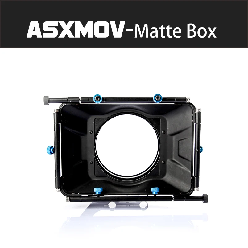 ASXMOV углеродное волокно 110 мм 3 лезвия 4X" стеклянный фильтр камера Матовая коробка для DSLR Rig 5D2/5D3 A7 серии 5DII/GH5 GH4 Матовая коробка
