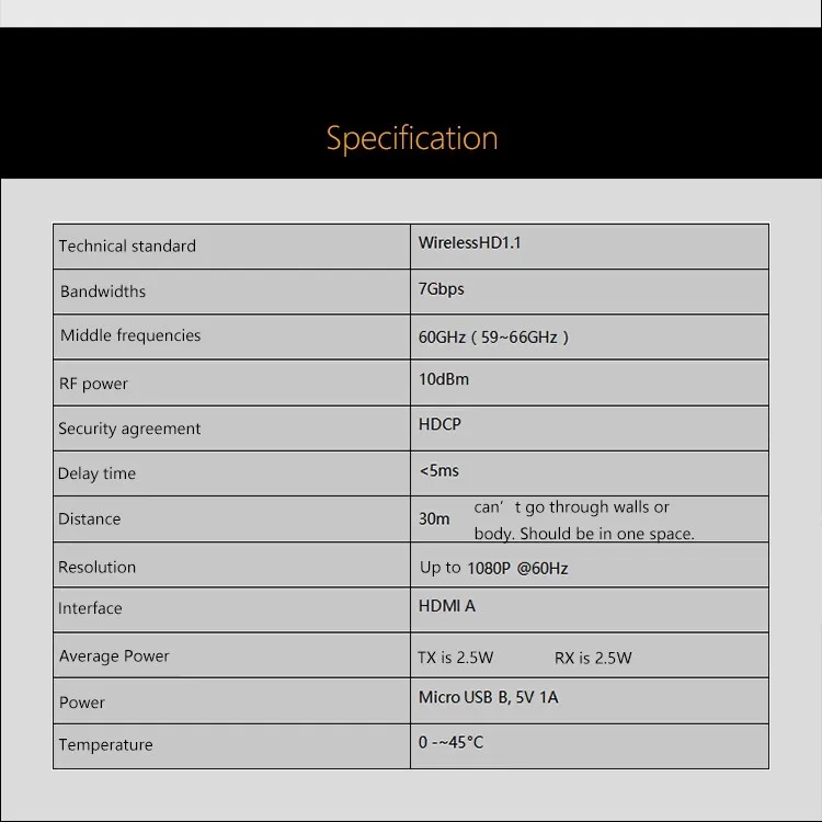 MEASY беспроводной HDMI удлинитель 60 ГГц беспроводной аудио видео HDMI передатчик и приемник до 30 м/100 футов