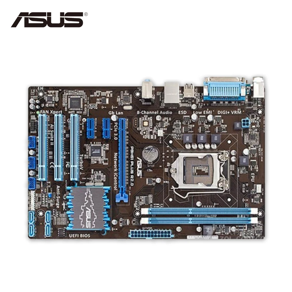 

Asus P8H61 PLUS R2.0 Desktop Motherboard H61 LGA 1155 DDR3 16G SATA2 USB2.0 ATX
