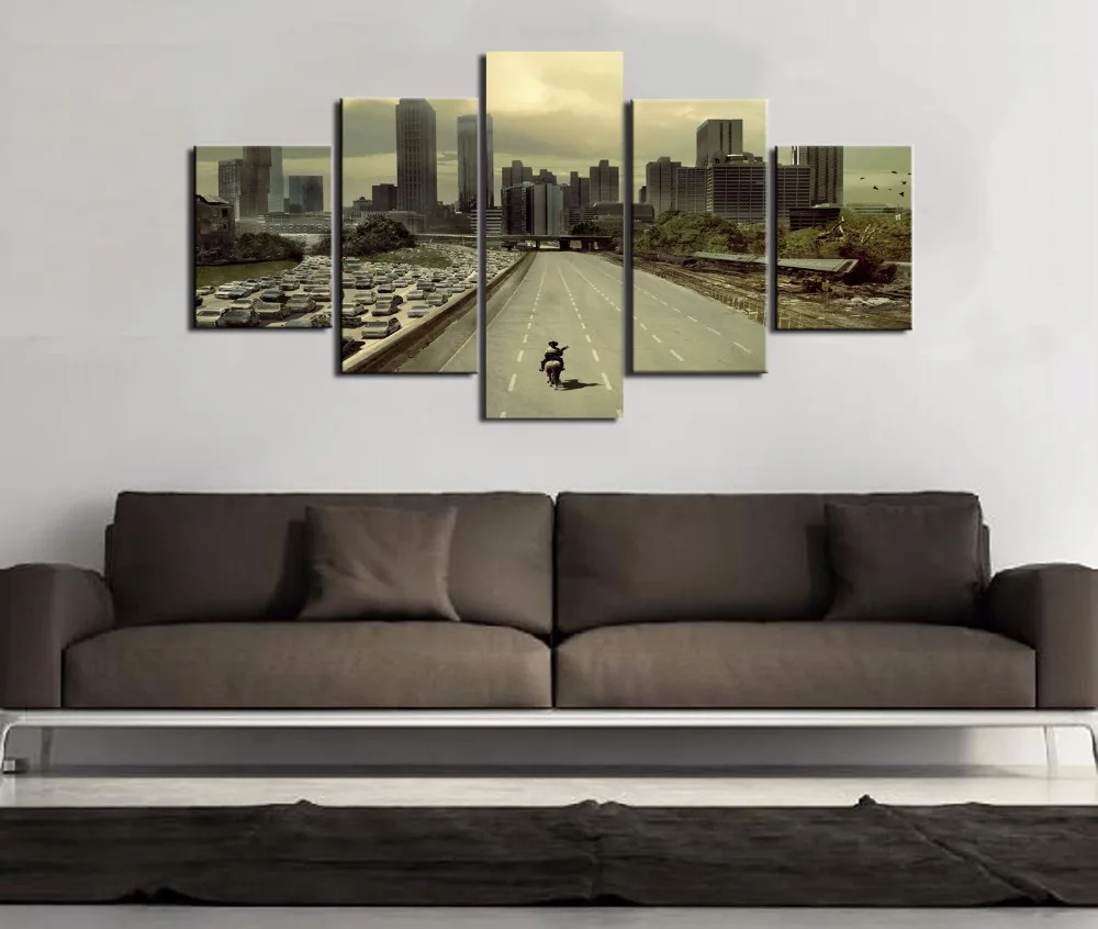 Modular-Pictures-HD-Printed-Canvas-Frame-Painting-Home-Wall-Art-Photo-Decor-5-Panels-Movie-Walking (2)