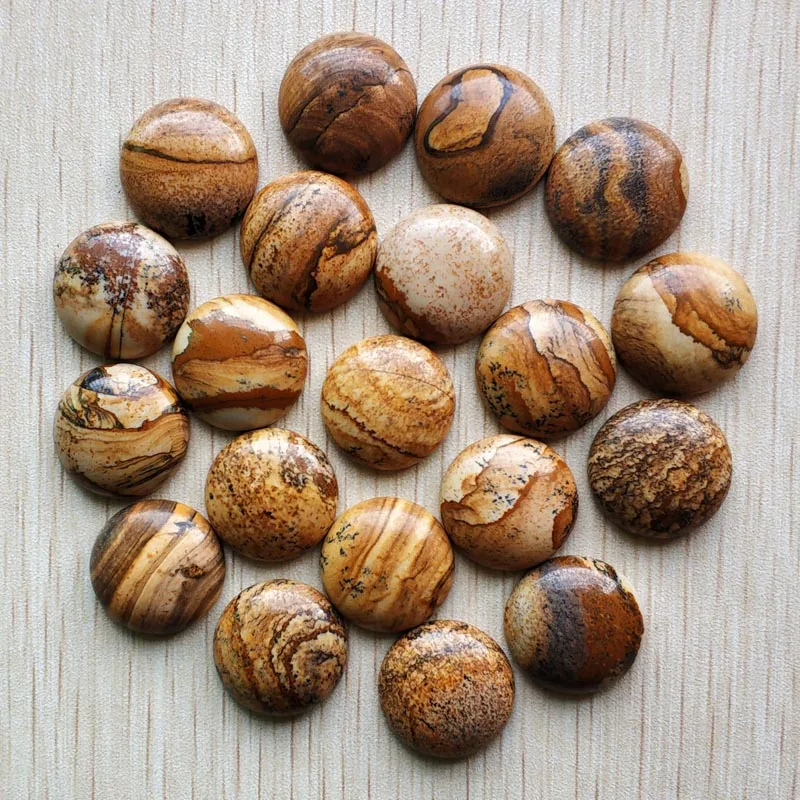 

20 шт./партия, круглые бусины с кабошоном, 20 мм
