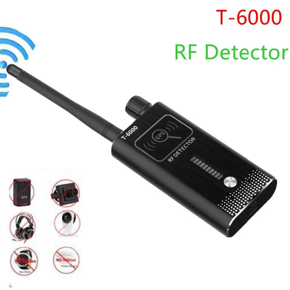 Anti-Spy GPS Signal Lens RF Tracker WIFI GSM Bug Detector T-6000 2G 3G 4G Bug detector Signal Detector