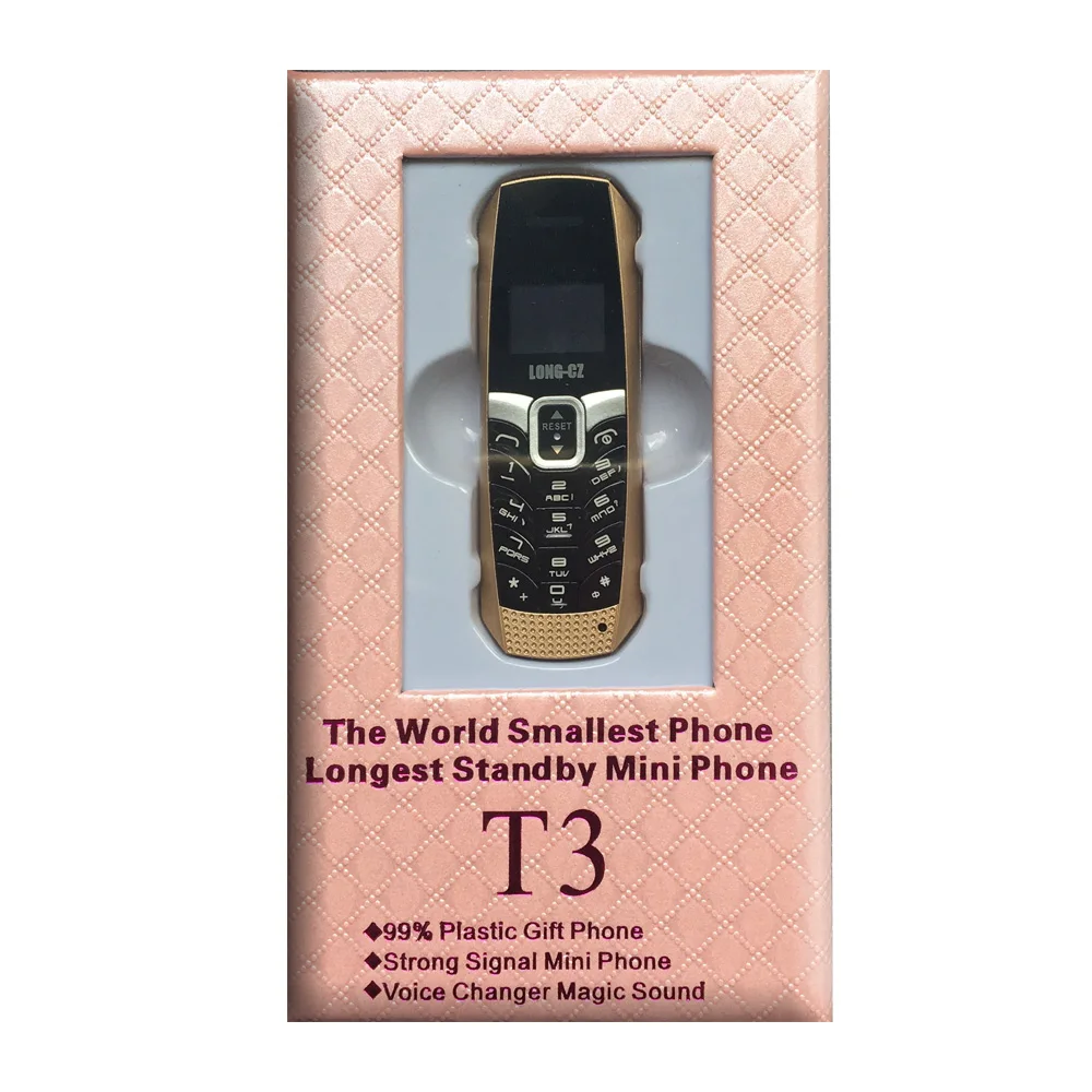 Мини телефон LONG CZ T3 bluetooth 3 0 Телефонная книга/SMS/музыка синхронизация FM волшебный