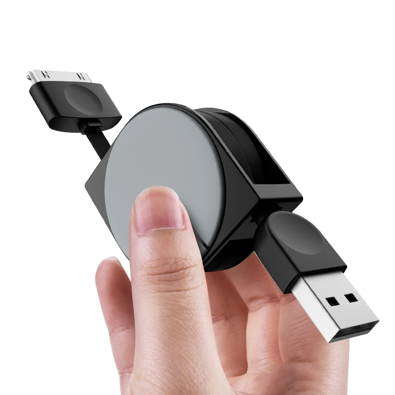Usb кабель с откидной крышкой для IPhone зарядки 30pin IPad 1 2 3 IPod Nano Itouch адаптер|Кабели