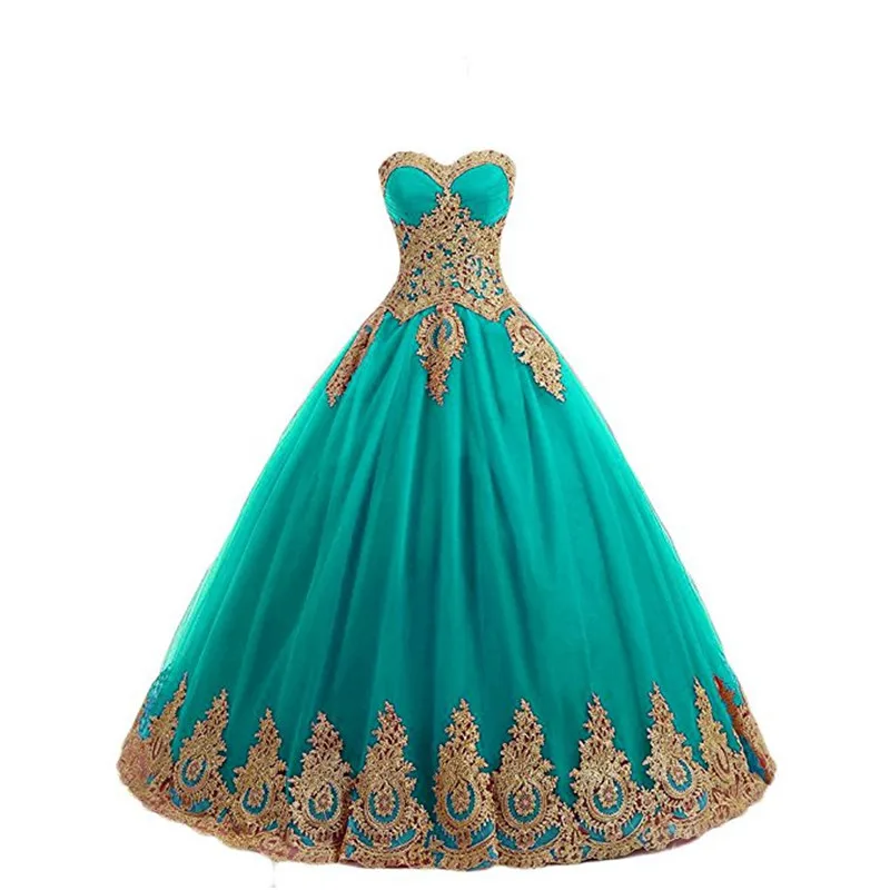 Gardlilac кружево золотая Аппликация бальное платье Quinceanera платья милой с открытыми