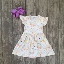 new summer cotton milk silk font b baby b font girls kids boutique clothes dress short