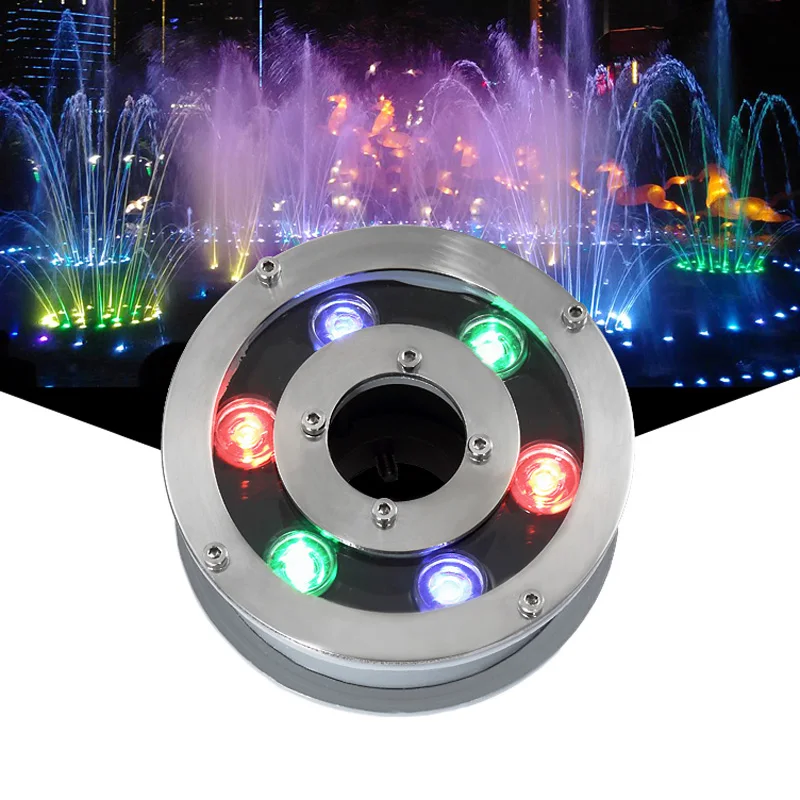 12V IP68 Waterproof LED Underwater Light 6W 9W 12W RGB colors Lamp