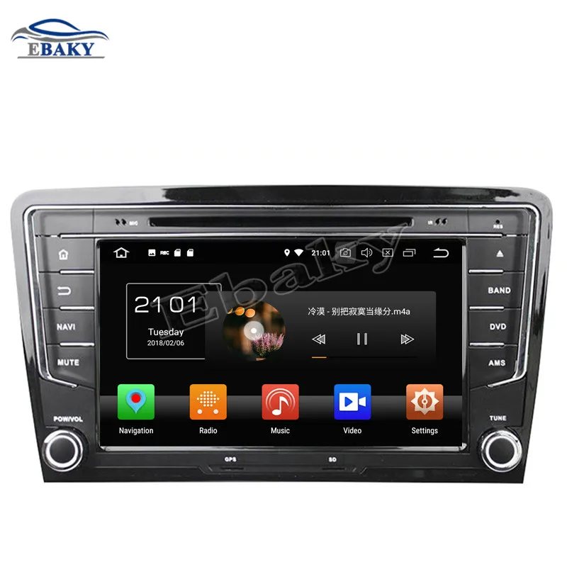 Perfect 2din 8inch 4GB RAM 32/64GB ROM Octa Core Android 9.0 Car DVD Radio for VW Santana 2013 2014 2015- with GPS/WIFI/Bluetooth 4
