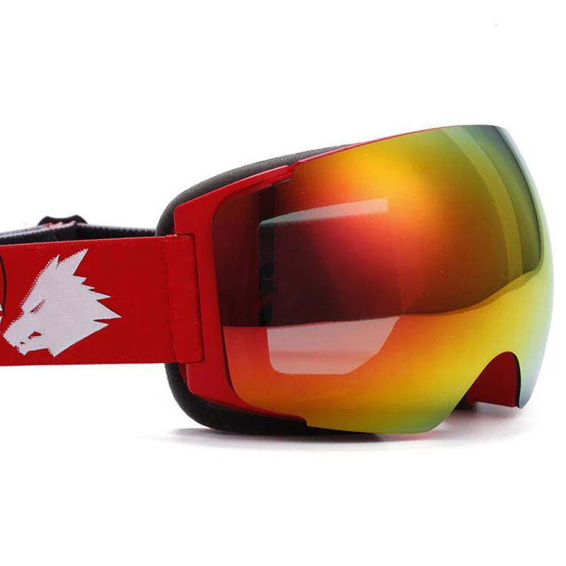 Бренд North Wolf лыжные очки двухслойные UV400 анти туман большая Лыжная маска для