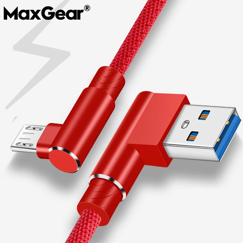 Кабель Micro USB L 1 м 2 3 90 градусов кабель для быстрой зарядки и передачи данных Samsung