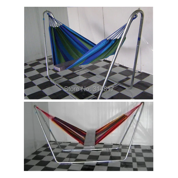 Convenient Simple Practical Color Bar Canvas Hammock Durable NO METAL STAND [LL176] | Мебель