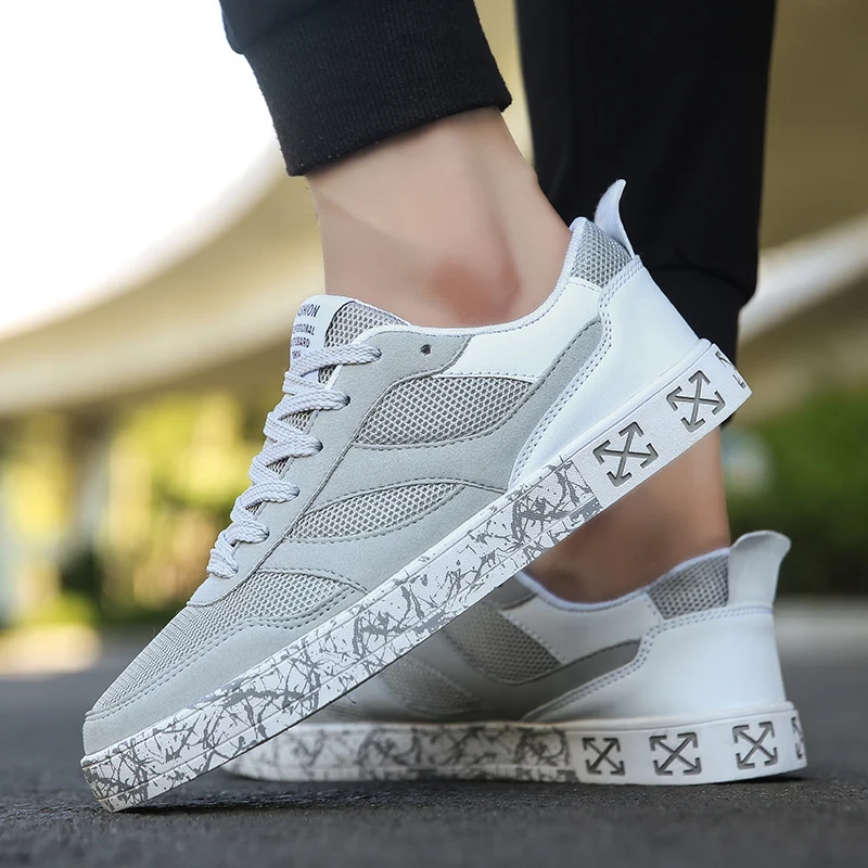 

2018 Male Shoe Edition Student Trend Individual Character England Is Recreational Breathable Net Face Canvas Board Shoe Male 5