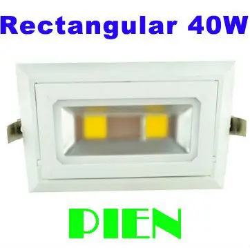

30W 40W COB LED light Aiming trim ceiling spot lamp luces Angle adjustable rotary for Home Indoor lighting CE&ROHS by DHL 20pcs