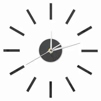 

Vintage DIY Wall Clock Modern Design Silent Living Room Clock Home Decor Self-adhesive Acrylic Mirror Effect Wall Stickers