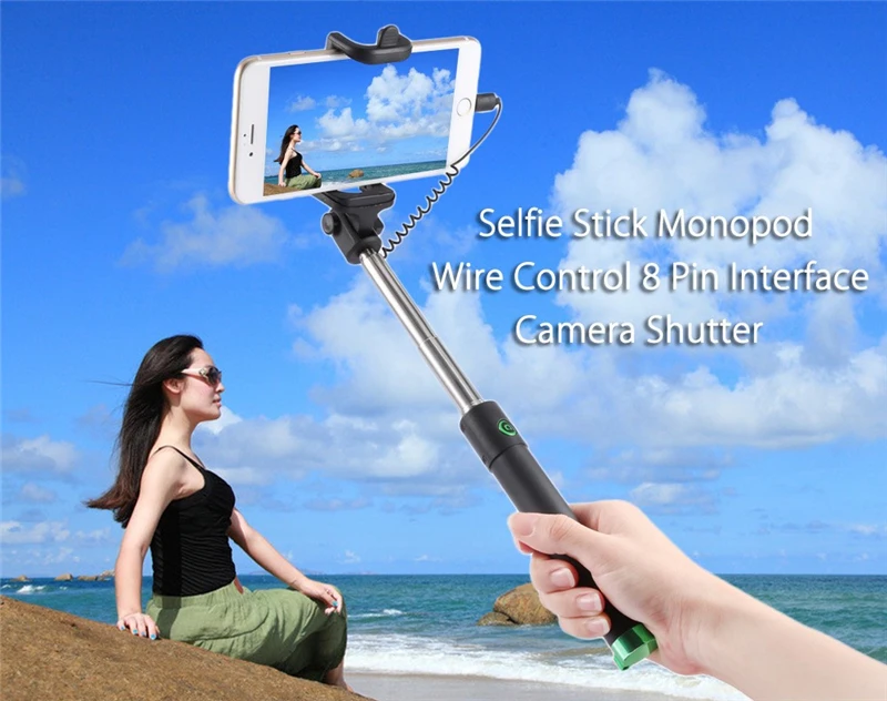 Luxury-Wired-Selfie-Stick-Extendable-Handheld-Monopod-Fold-Self-portrait-Holder-for-IPhone-5-5C-5S-6-6S-7-Plus-Perche-Selfi-Stik (2)