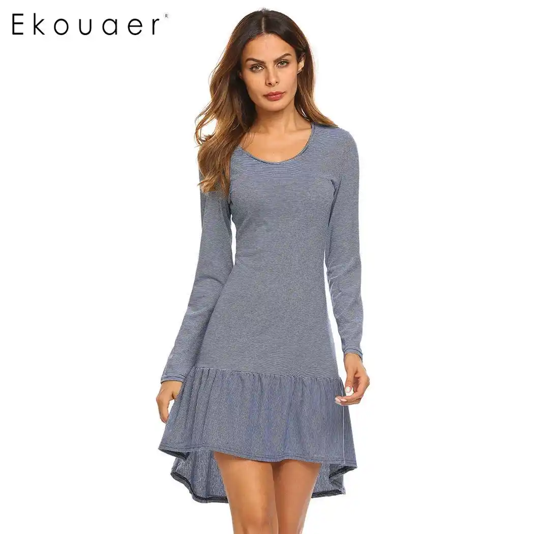 long sleeve lounge dress