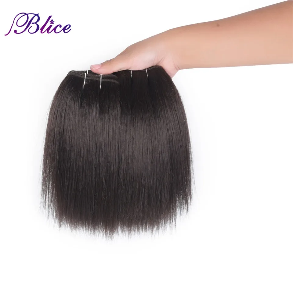 Blice Hair Weaving 10 22 Inch Natural Color One Bundle Yaki