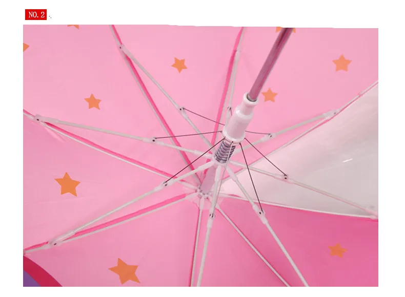 9.Long handle rain umbrella for kids 3D animals print cute children umbrella for boy girl sun protection child's tools