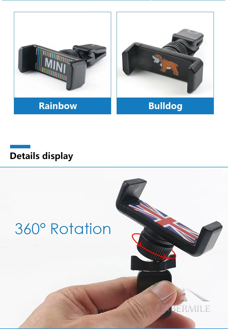 Universal Car Phone Holder Air Vent Phone Holder Mount Mobile Phone Bracket for Mini Cooper Countryman Accessories (2)