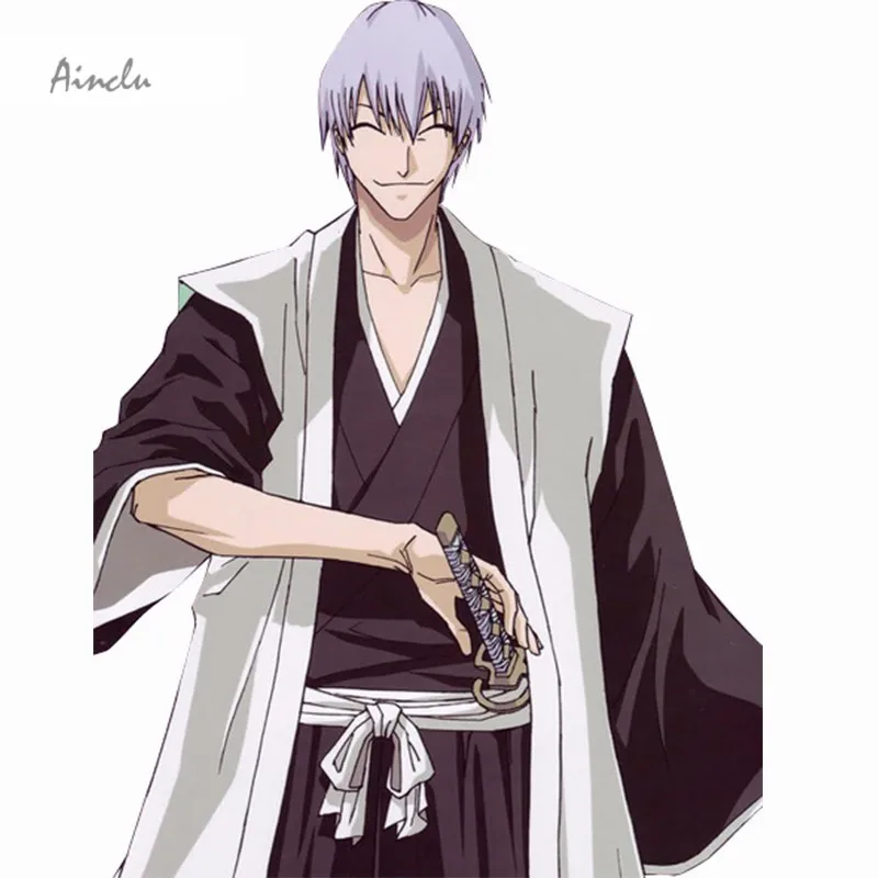 Ainclu Новый Ichimaru Джин модный отбеливатель Косплей Костюм для Хэллоуина|bleach cosplay