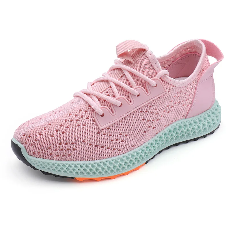 

2019 Summer New Fashion Breathable Women Shoes Quality Sports Women Shoes Mesh Casual wild Net Shoes flat Student Running Shoes