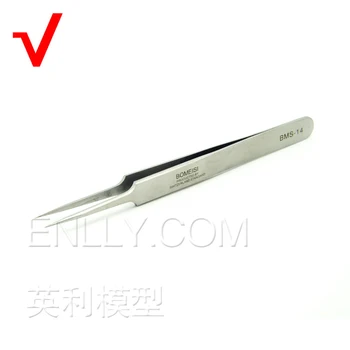 

all stainless steel precision fine pointed tweezers (thick) [BMS - 14]
