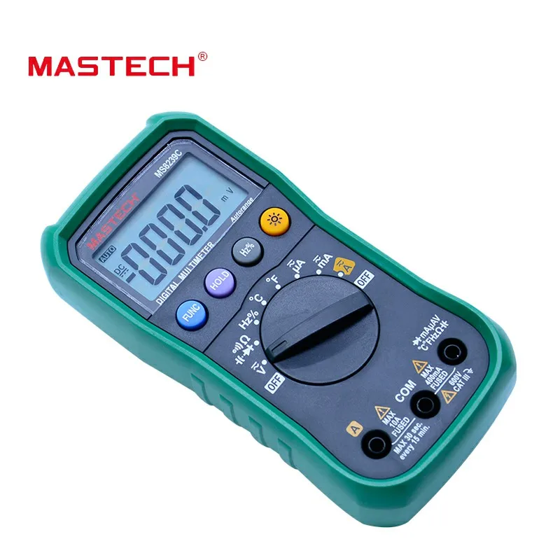 Koop MASTECH MS8239C Digitale Multimeter AC DC Spanning Stroom Capaciteit Frequentie Temperatuur Tester Auto range Handheld 3 3 4