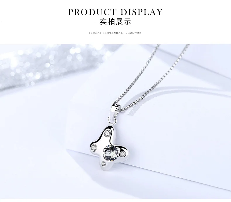 butterfly pendant for necklace silver 4