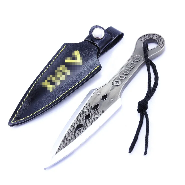 

15cm Game Apex legends Weapons Figures Wraith Metal Sword with Leather Case Action Figure Collection Keychain Toys for Boys Kids