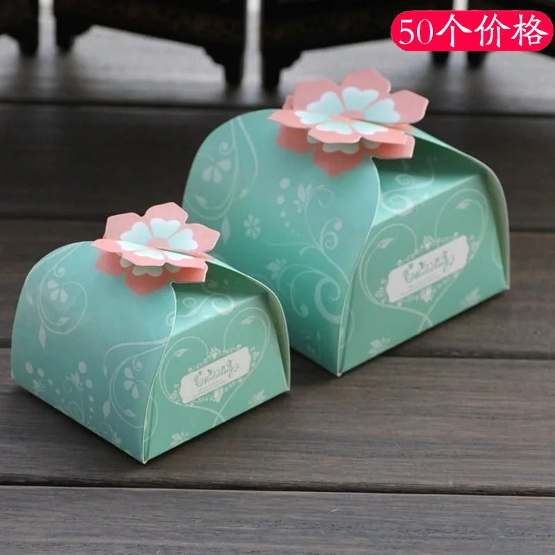 

50PCS/LOT Wedding candy carton wedding candy packaging Birthday gift candy box personalized petals candy box Wholesale